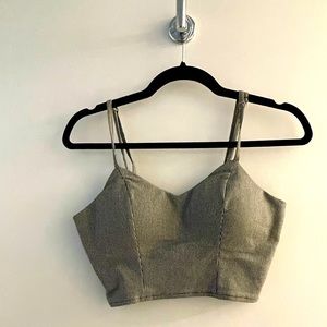 Small plaid crop top